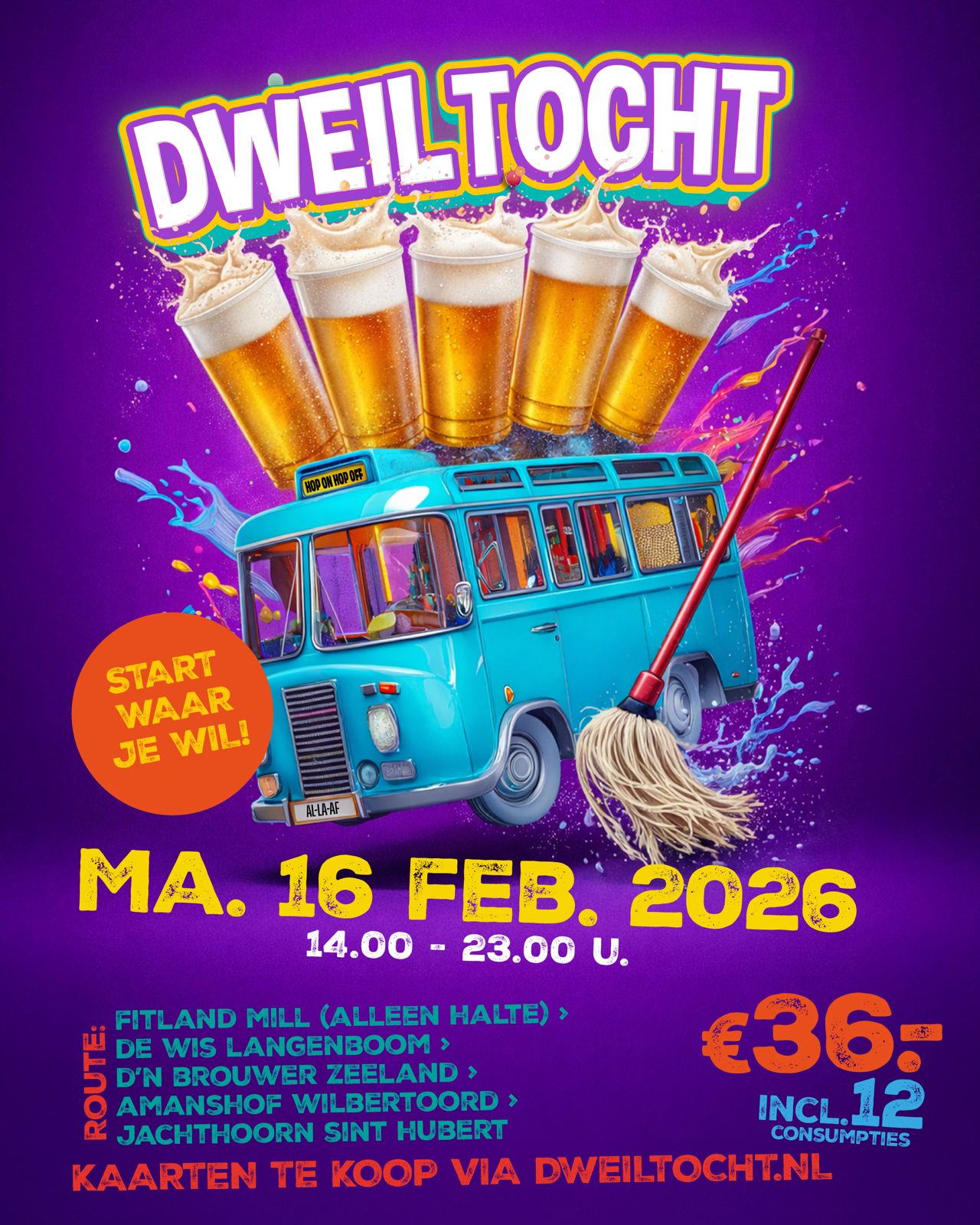 dweiltocht dweilen sinthubert regio