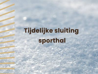 Gemeente sluit tijdelijk alle sporthallen wegens weer