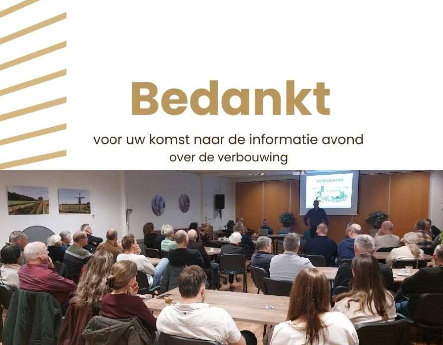Dank voor uw komst