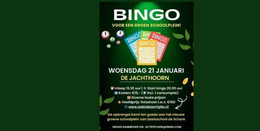 OV De Schare: Bingo (voor een groen schoolplein)