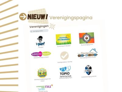 NIEUW! Verenigingspagina
