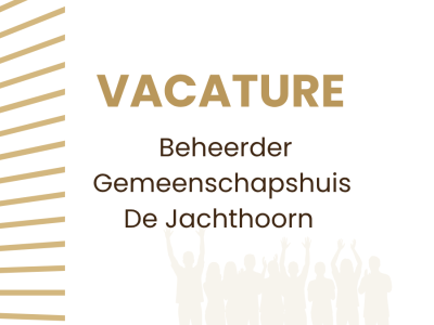 Vacature: extra Beheerder De Jachthoorn