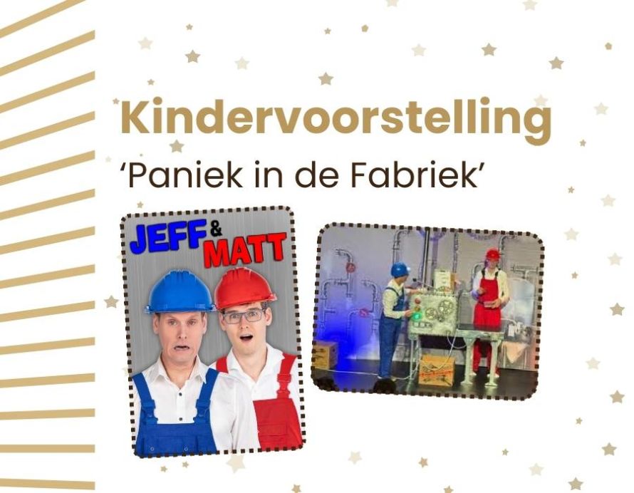 8 maart Kindervoorstelling 'Paniek in de Fabriek'