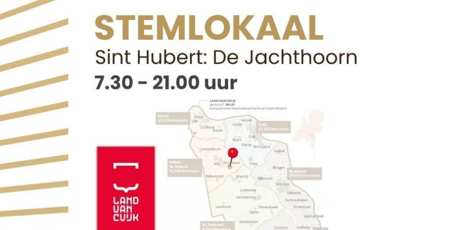 Stemlokaal Gemeenteraadsverkiezingen Sint Hubert: De Jachthoorn