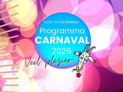 Programma Carnaval 2026 in de Bokkenstal