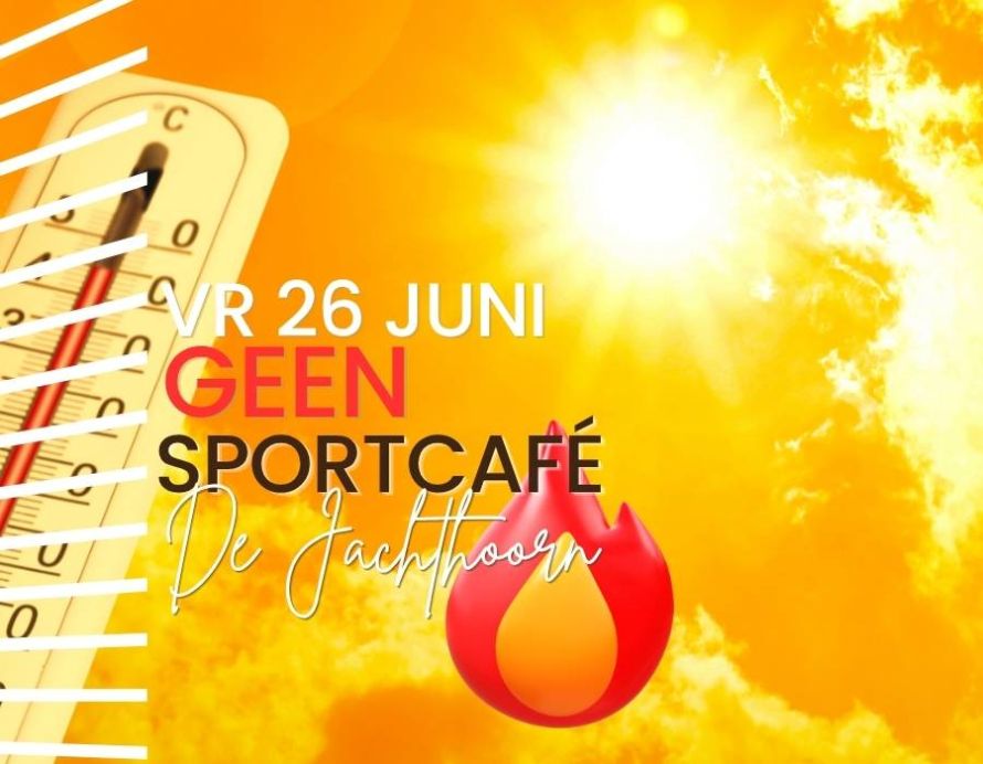 GEEN Sportcafé op 26 juni