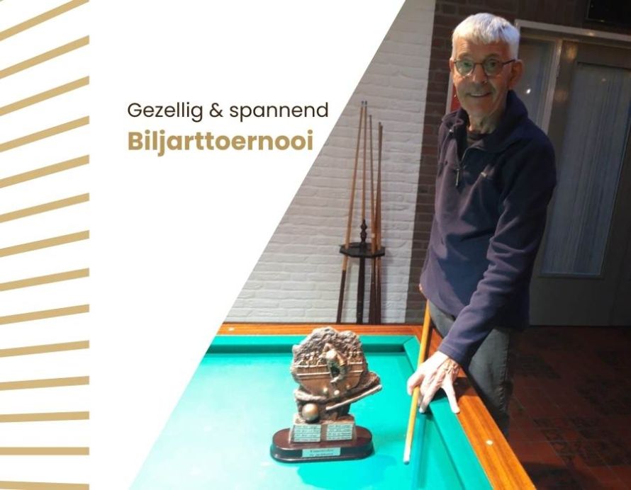 Gezellig en spannend biljarttoernooi